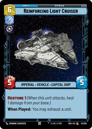 Reinforcing Light Cruiser (51/264) (51/264) [Ashes of the Empire]