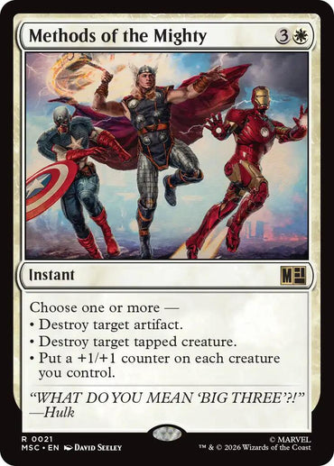 Methods of the Mighty (Surge Foil) [Marvel Super Heroes Commander]