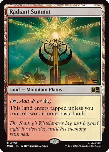 Radiant Summit (Surge Foil) [Marvel Super Heroes Commander]