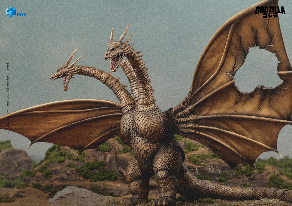 EXQUISITE BASIC SERIES NONE SCALE 10 INCH GODZILLA VS. KING GHIDORAH KING GHIDORAH BATTLE DAMAGED VER. ACTION FIGURE