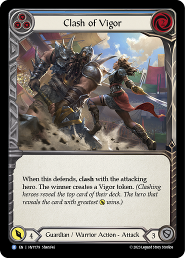 Clash of Vigor (Blue) [HVY179] (Heavy Hitters)