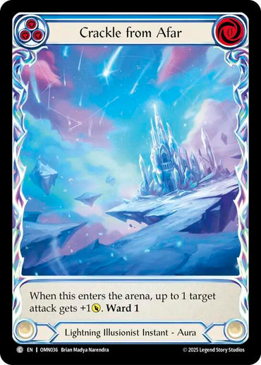 Crackle From Afar (Extended Art) [OMN036] (Omens of the Third Age)  Cold Foil