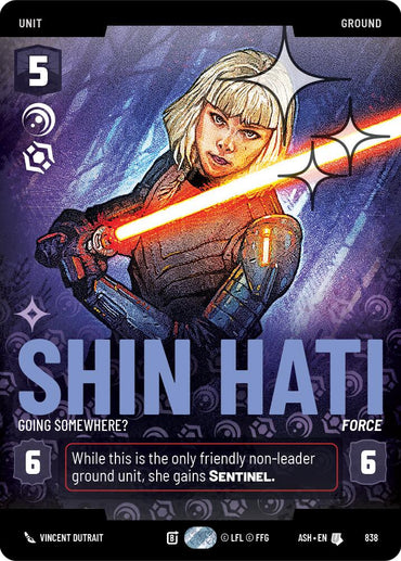 Shin Hati - Going Somewhere? (838) (Prestige Foil) (838) [Ashes of the Empire]