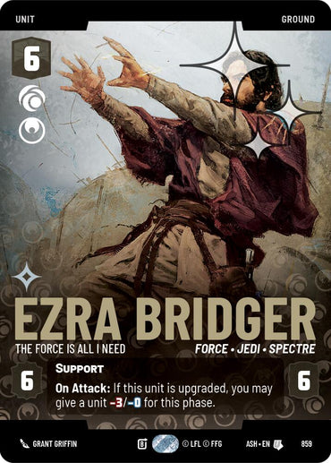 Ezra Bridger - The Force is All I Need (859) (Prestige Foil) (859) [Ashes of the Empire]