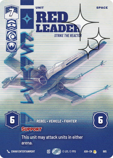 Red Leader - Strike the Reactor (865) (Prestige Foil) (865) [Ashes of the Empire]
