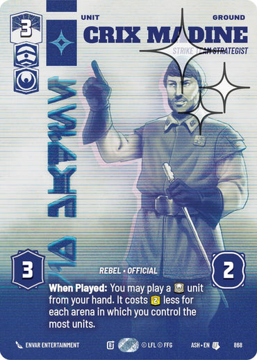 Crix Madine - Strike Team Strategist (868) (Prestige Foil) (868) [Ashes of the Empire]