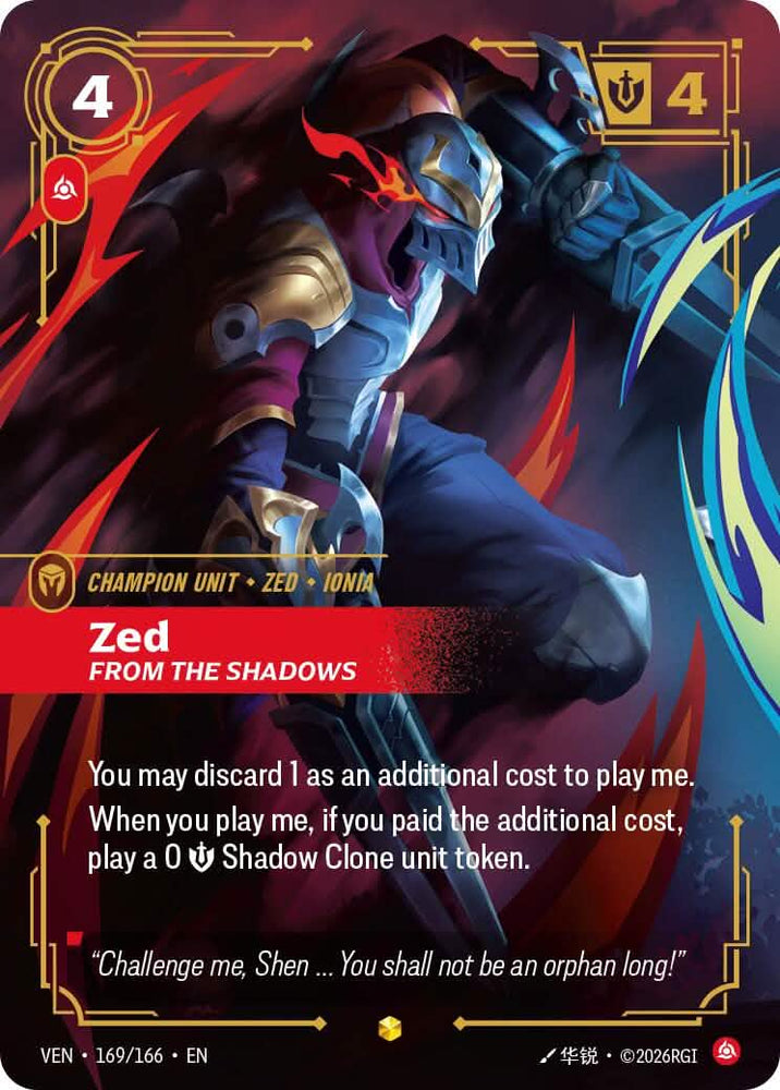 Zed, From the Shadows (Overnumbered)