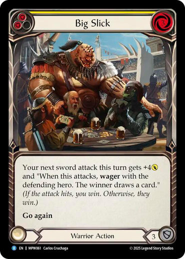 Big Slick (Yellow) [MPW061] (Mastery Pack Warrior)  Rainbow Foil