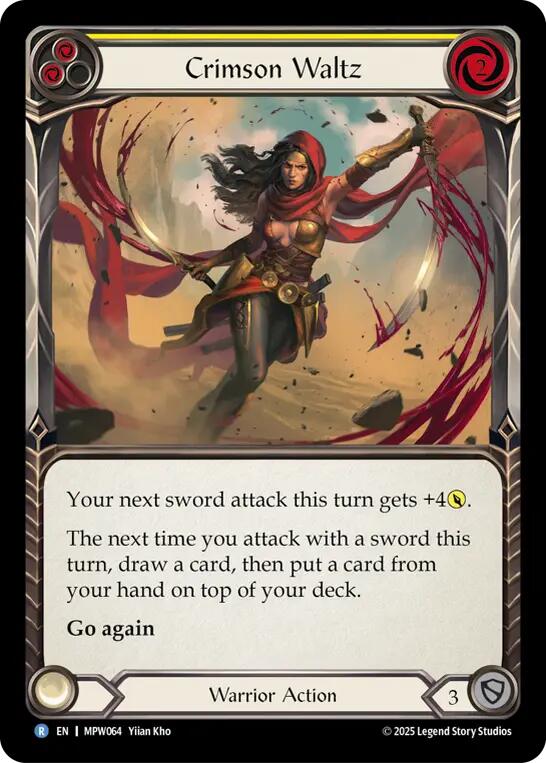 Crimson Waltz (Red) [MPW064] (Mastery Pack Warrior)  Rainbow Foil