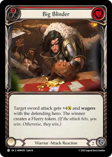 Big Blinder (Red) [MPW076] (Mastery Pack Warrior)  Rainbow Foil