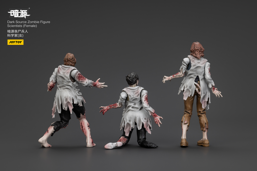 JOYTOY DARK SOURCE ZOMBIE FIGURE SCIENTISTS (FEMALE)