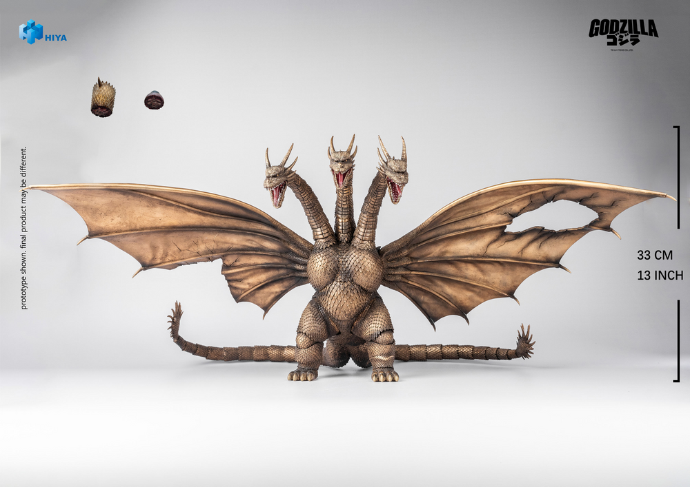 EXQUISITE BASIC SERIES NONE SCALE 10 INCH GODZILLA VS. KING GHIDORAH KING GHIDORAH BATTLE DAMAGED VER. ACTION FIGURE
