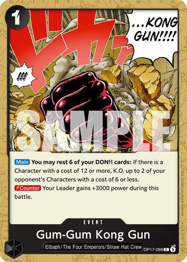 Gum-Gum Kong Gun [The World's Strongest Warriors]