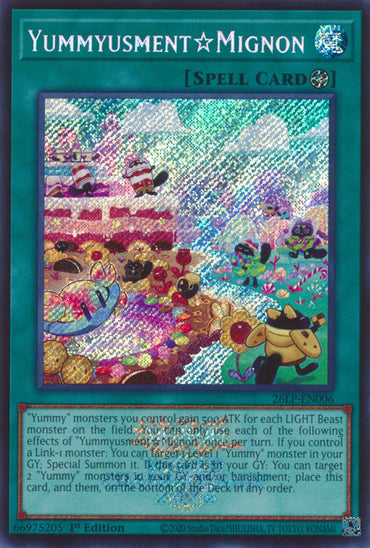 YummyusmentMignon (Emblazoned Secret Rare) [26LP-EN006] Secret Rare