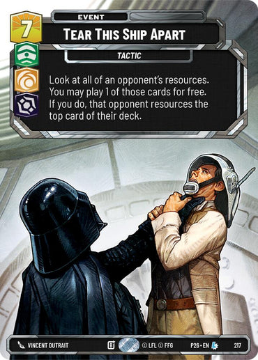 Tear This Ship Apart (217) (Foil) (217) [Sector and Regional Promos: Season 2]
