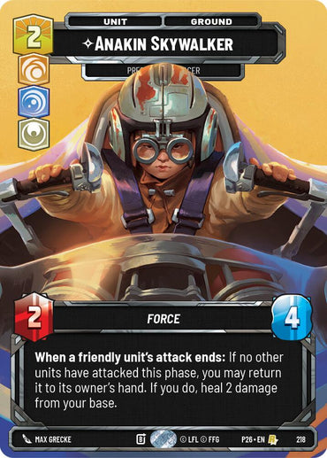 Anakin Skywalker - Prescient Podracer (218) (Foil) (218) [Sector and Regional Promos: Season 2]