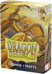 DRAGON SHIELD SLEEVES JAPANESE MATTE ORANGE 60CT