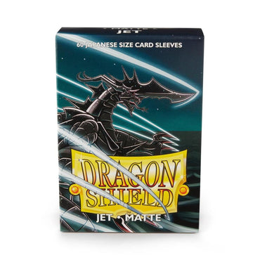DRAGON SHIELD SLEEVES JAPANESE MATTE JET 60CT