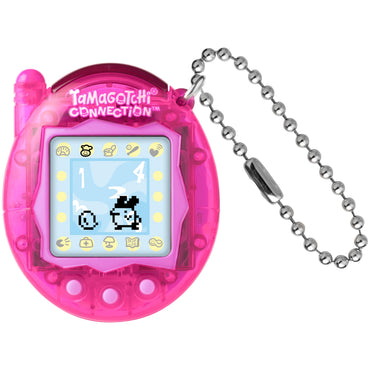 TRANSLUCENT PINK TAMAGOTCHI CONNECTION DIGITAL PET