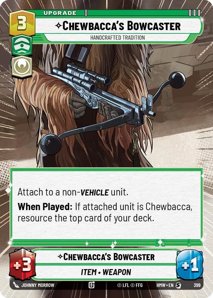 Chewbacca's Bowcaster - Handcrafted Tradition (399) (Hyperspace) (399) [Homeworlds]