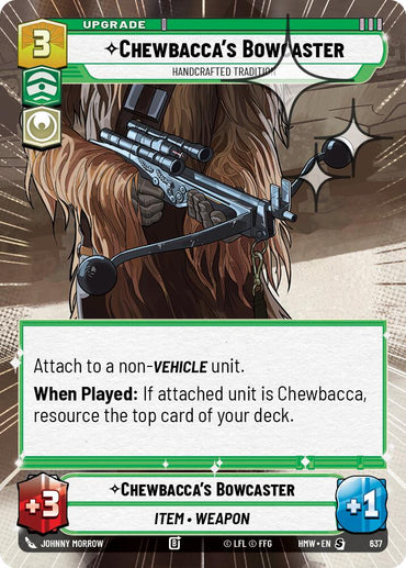 Chewbacca's Bowcaster - Handcrafted Tradition (637) (Hyperspace Foil) (637) [Homeworlds]