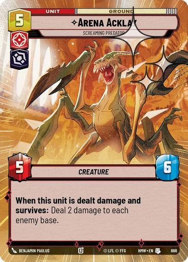 Arena Acklay - Screaming Predator (666) (Hyperspace Foil) (666) [Homeworlds]