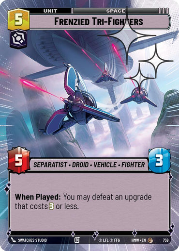 Frenzied Tri-Fighters (759) (Hyperspace Foil) (759) [Homeworlds]