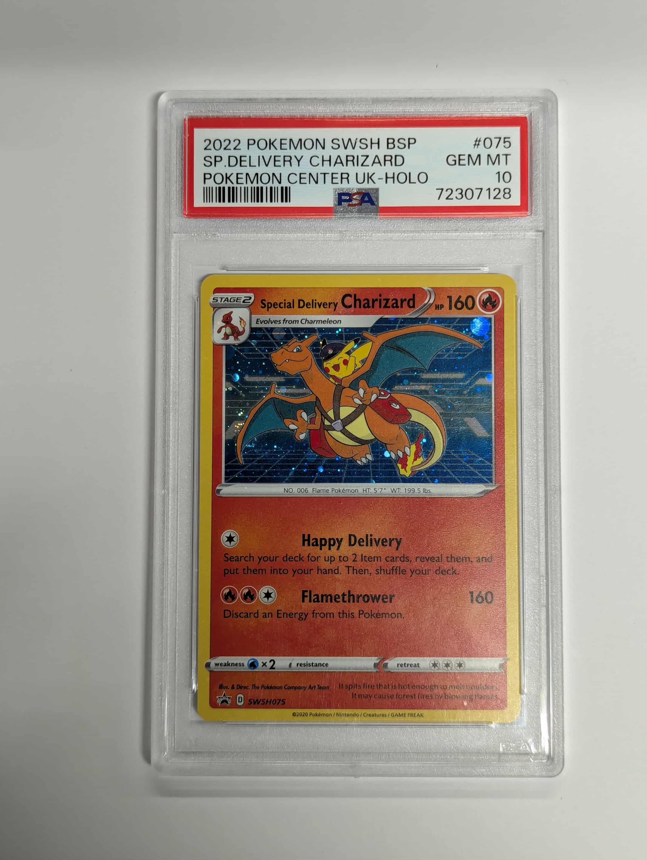 Special Delivery Charizard (SWSH075) Graded PSA 10