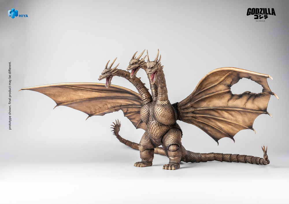 EXQUISITE BASIC SERIES NONE SCALE 10 INCH GODZILLA VS. KING GHIDORAH KING GHIDORAH BATTLE DAMAGED VER. ACTION FIGURE