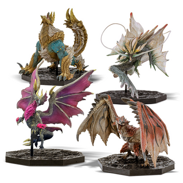 CAPCOM FIGURE BUILDER CUBE MONSTER HUNTER (Rathalos/Zinogre/ Malzeno/Amatsu) (Box of 4)