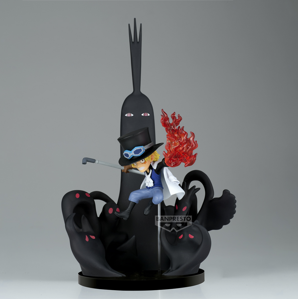 SABO VS FIVE ELDERS & IMU "ONE PIECE", BANPRESTO WORLD COLLECTABLE FIGURE SPECIAL