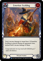 Emeritus Scolding (Red) [EVR125] (Everfest)  1st Edition Rainbow Foil
