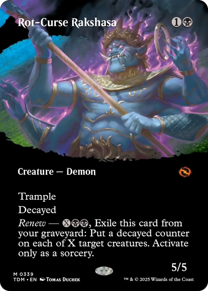 Rot-Curse Rakshasa (Borderless) [Tarkir: Dragonstorm]