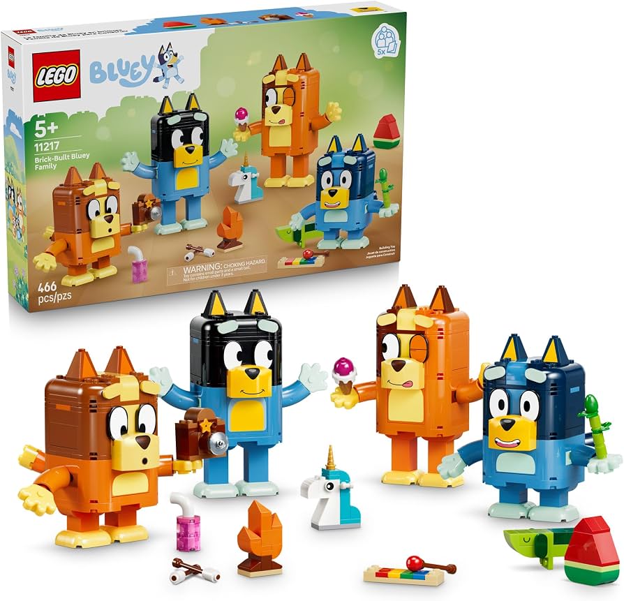 LEGO - BLUEY - BRICK-BUILT BLUEY FAMILY - 466PCS