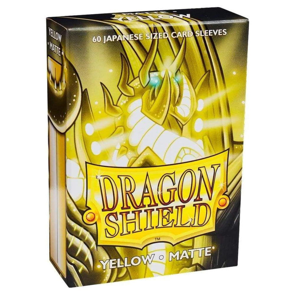 DRAGON SHIELD SLEEVES JAPANESE MATTE YELLOW 60CT
