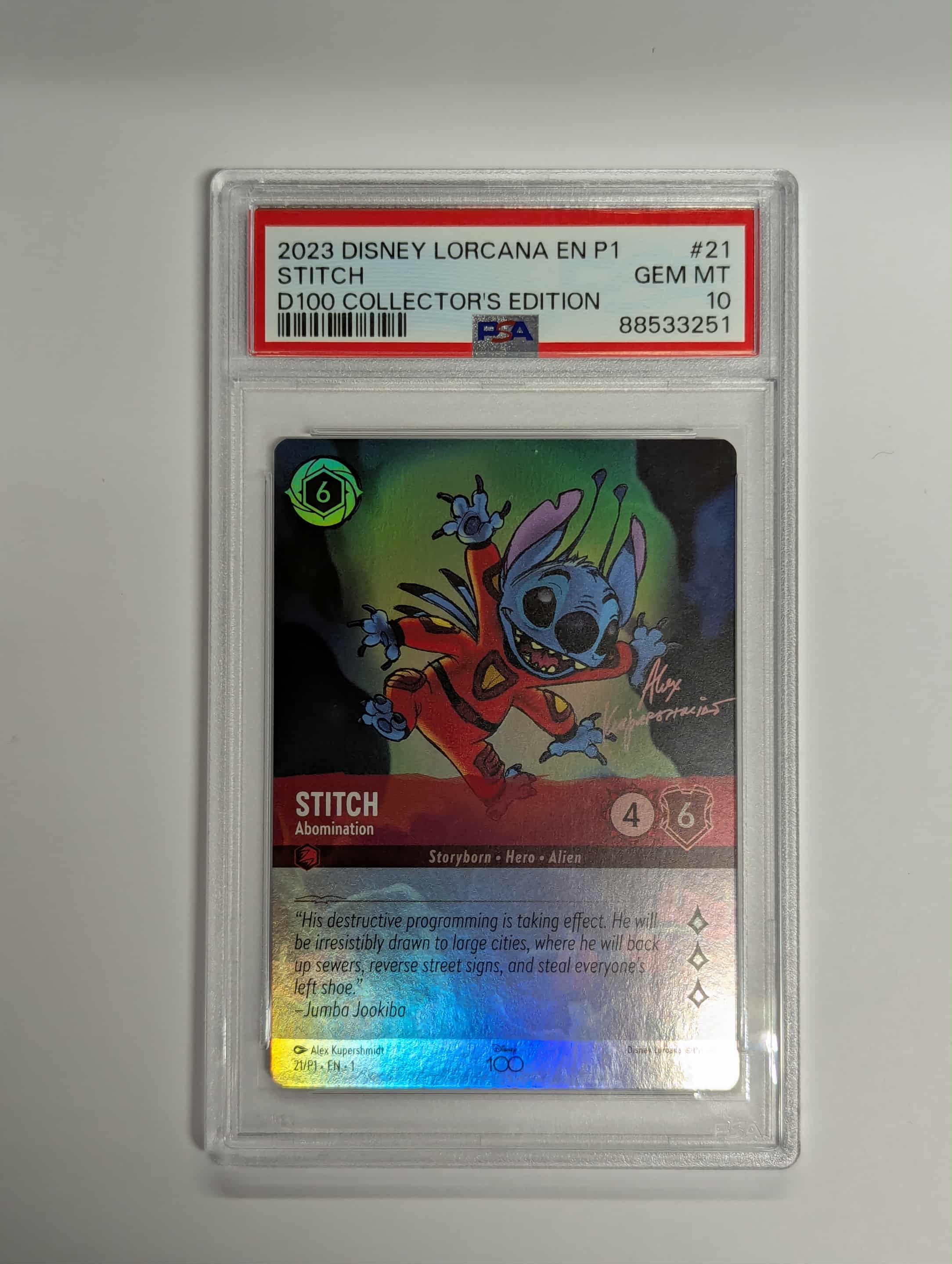 Stitch - Abomination (Alternate Art) (21) Graded PSA 10