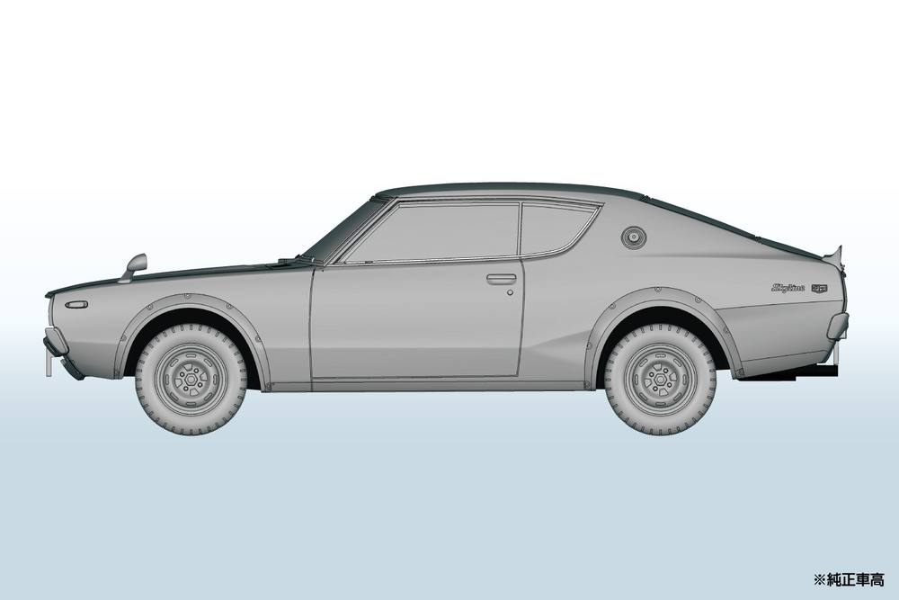 Aoshima 1/32 SNAP KIT #18-A Nissan C110 Skyline GT-R (Silver)