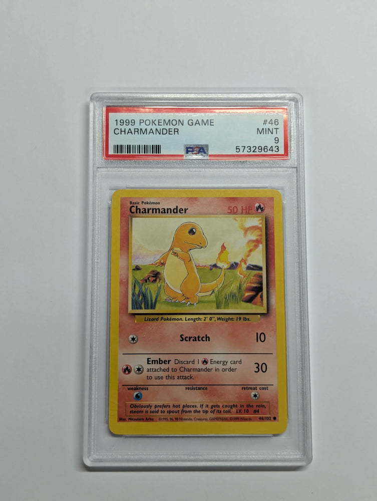 Charmander (46/102) [Base Set Unlimited] Graded PSA 9