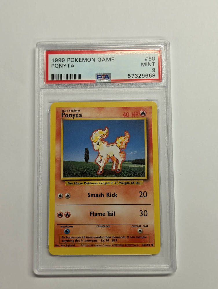 Ponyta (60/102) [Base Set Unlimited] Graded PSA 9