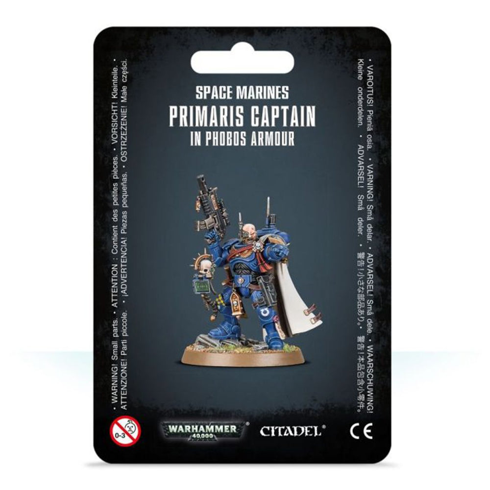 WARHAMMER 40,000 SPACE MARINES CAPTAIN IN PHOBOS ARMOUR