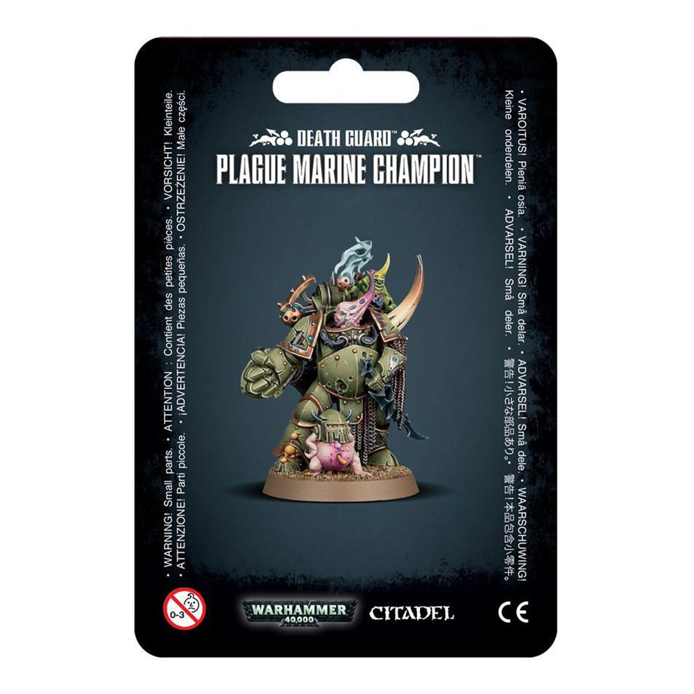 WARHAMMER 40,000 DEATH GUARD PLAGUE MARINE CHAMPION