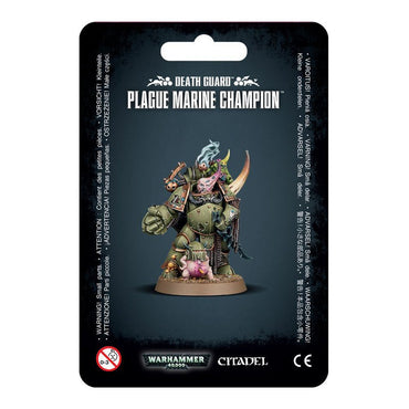 WARHAMMER 40,000 DEATH GUARD PLAGUE MARINE CHAMPION