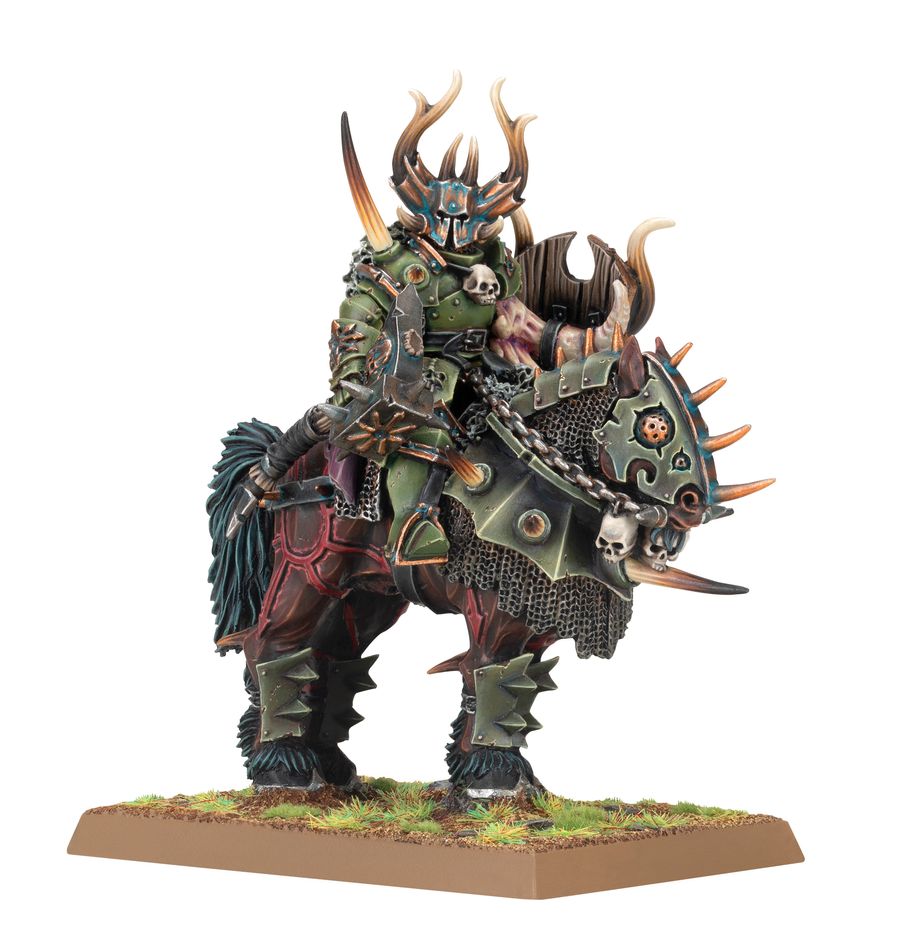 WARHAMMER: THE OLD WORLD CHAOS LORD ON DAEMONIC MOUNT