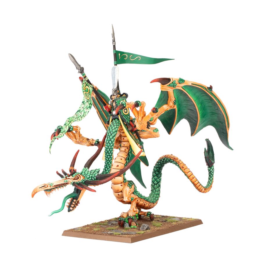 WARHAMMER: THE OLD WORLD WOOD ELF NOBLE ON FOREST DRAGON