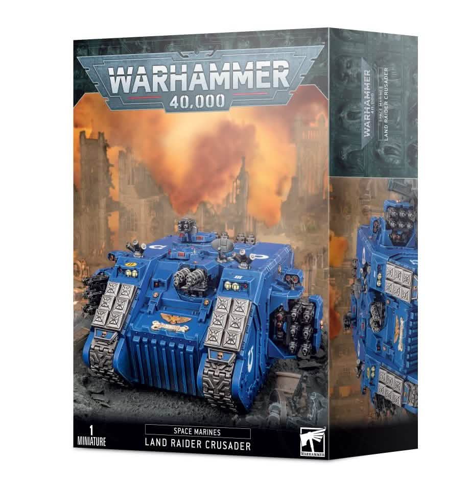 WARHAMMER 40,000 SPACE MARINES LAND RAIDER CRUSADER