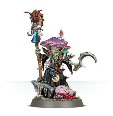 WARHAMMER: AGE OF SIGMAR: GLOOMSPITE GITZ: FUNGOID CAVE-SHAMAN SNAZZGAR STINKMULLETT