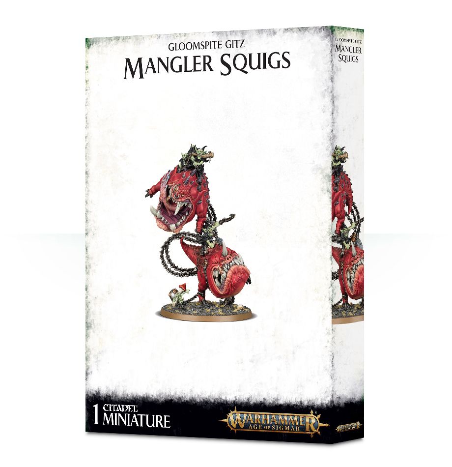 WARHAMMER: AGE OF SIGMAR GLOOMSPITE GITZ: MANGLER SQUIGS