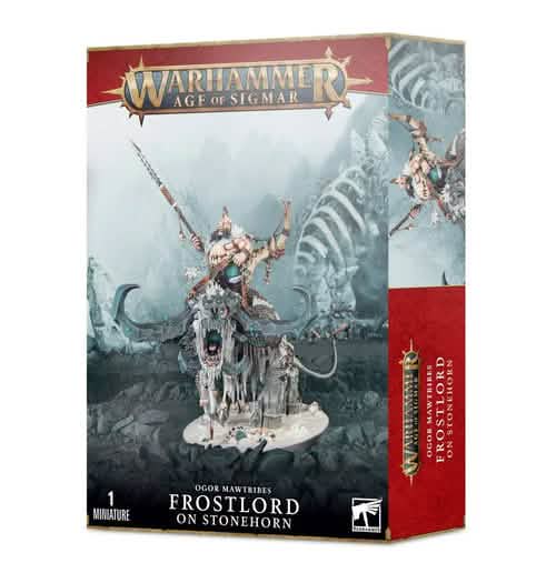 WARHAMMER: AGE OF SIGMAR ORRUK WARCLANS FROSTLORD ON STONEHORN