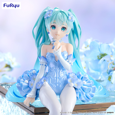 Hatsune Miku Noodle Stopper Figure -Flower Fairy Nemophila Pail Blue Color ver.-