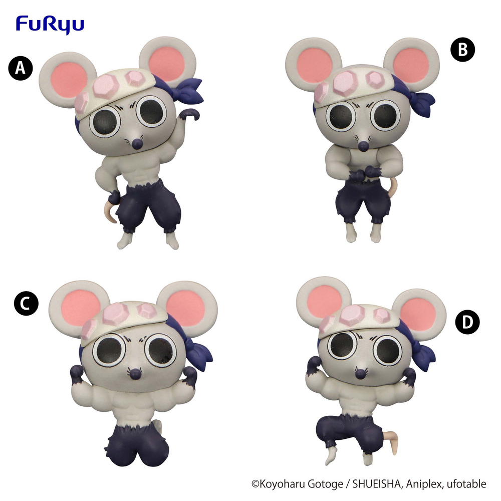 Demon Slayer: Kimetsu no Yaiba Chokotto Hikkake Figure Petit -MUKI MUKI MOUSE- set